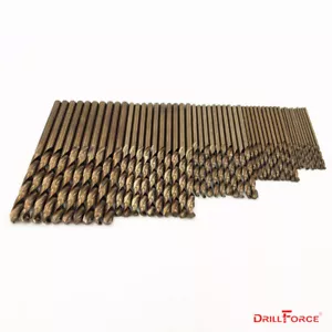Juego de 50 brocas de cobalto (1/16", 5/64", 3/32", 7/64", 1/8") brocas de giro HSS M35 - Imagen 1 de 5