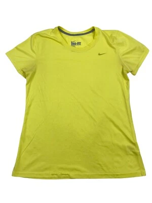 Nike Swoosh Youth Yellow Dri-Fit Loose Fit Short Sleeve Perform T-Shirt,  L - Image 1 of 4