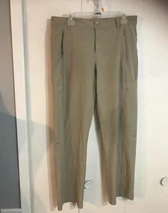 Cabelas Guidewear Pants Women's 12 Beige Hiking Camping Lightweight Pockets - Picture 1 of 7