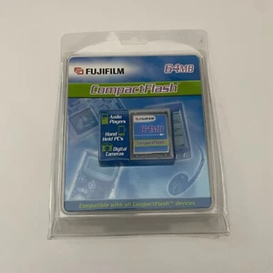 NOS Fujifilm 64MB CompactFlash I Card - 21068164 Memory Card For Vintage Cameras - Picture 1 of 2