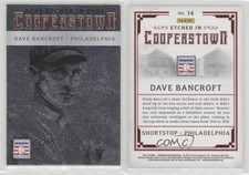 2015 Panini Cooperstown Etched in Cooperstown Dave Bancroft #14 HOF