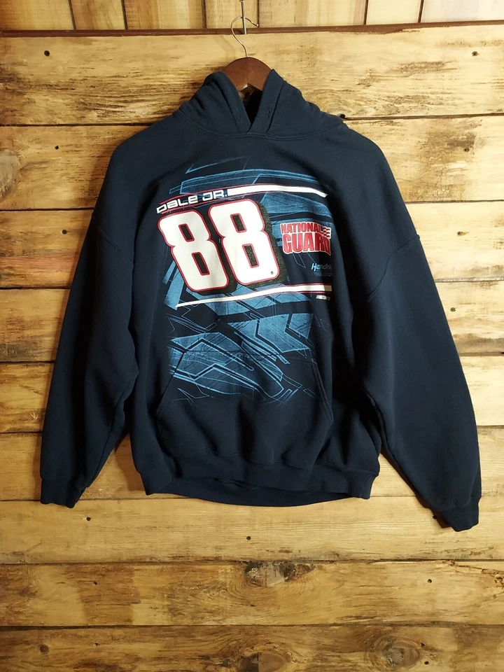 Sudadera con capucha Dale Earnhardt Jr #88 Nascar XL Gildan mezcla pesada azul marino Foto 1 de 4