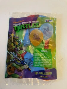 Teenage Mutant Ninja Turtles 6 Count 12” Qualatex Latex Balloons - Picture 1 of 1