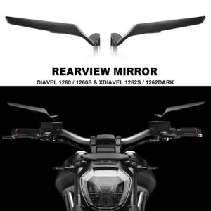 Rearview Wind Mirrors For Ducati XDIAVEL X Diavel 1262 S / Dark DIAVEL 1260 S - Picture 1 of 10
