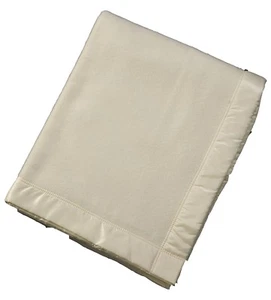 John Atkinson Contessa/Duchess Merino Wool Blanket King Wool White-Free Shipping - Picture 1 of 3