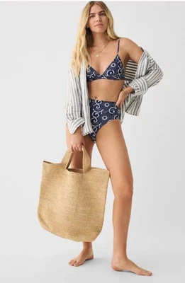 Bikini FAHERTY - Nantucket Cintura Alta Parte Inferior y Top Geométrico Floral Talla Mediana Foto 1 de 4