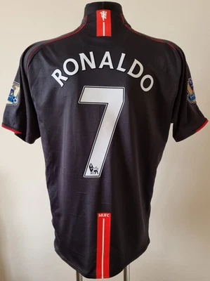 Camiseta Nike de fútbol visitante Manchester United 2007-2008 #7 Ronaldo talla 3XL Foto 1 de 4