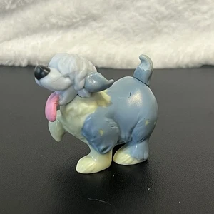 Disney Die kleine Meerjungfrau Max der Schäferhund Hund Kunststoff PVC Spielzeug Figur Vintage 2 Zoll - Bild 1 von 12