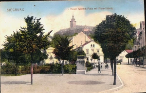 AK SIEGBURG Kaiser-Wilhelm-Platz, Michaelisberg, Straße 1917 Feldpost - Bild 1 von 1