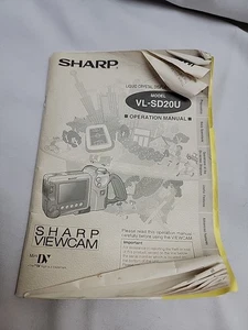 Manual de operación de servicio de videocámara Sharp Viewcam VL-SD20U - Imagen 1 de 2
