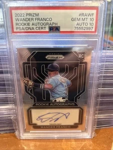 2022 Panini Prizm - Wander Franco Rookie Autografi #RA-WF (AU, RC) PSA 10,10🔥 - Foto 1 di 2
