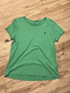 Polo Ralph Lauren Girls T-shirt Size Large Green Short Sleeve - Picture 1 of 6