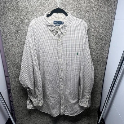 Ralph Lauren Shirt Mens 4XLT Multicolor Check Cotton Classic Fit Button Down - Image 1 of 4