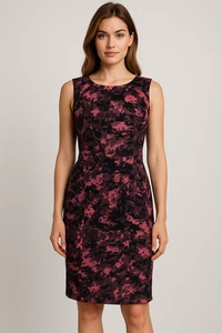 BRAND NEW - GITANE ON STYLE SLEEVLESS MULTICOLOURED PENCIL DRESS SIZE 12 - Picture 1 of 10