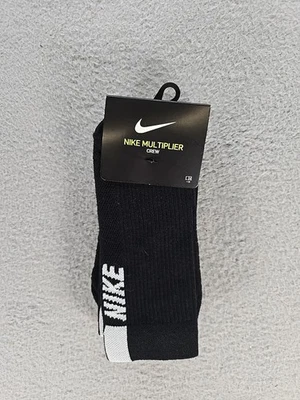 Nike Dri-Fit множитель носки черный 2 пары Crew носки размер L SX7557 - Изображение 1 из 4