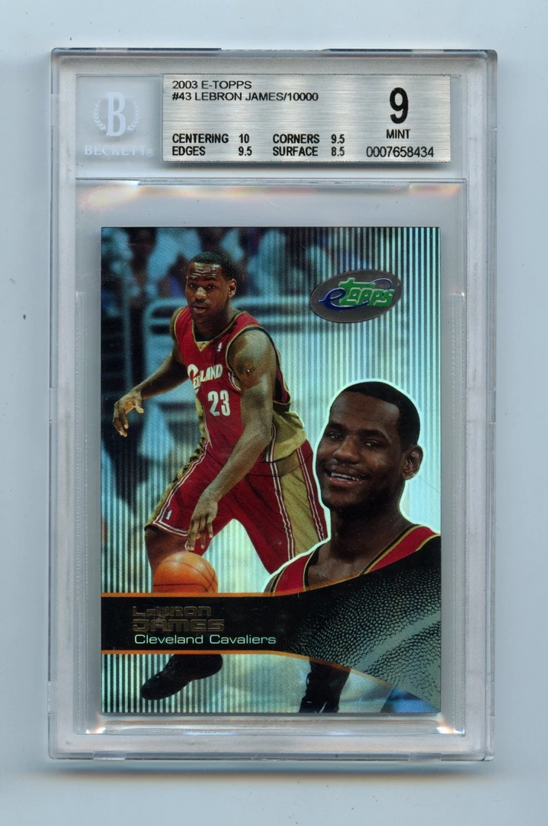 NBAカード レブロンジェームズ 2003トップス ルーキー PSA9 NBAカード レブロンジェームズ 2003トップス ルーキー PSA9 NBAカード