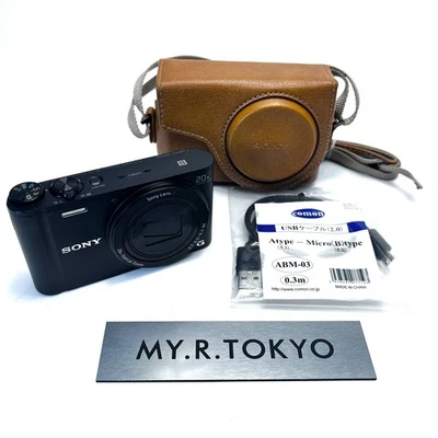 [Near Mint & 33 languages] SONY Cybershot DSC-WX350 Digital Camera Black From JP - Image 1 of 4