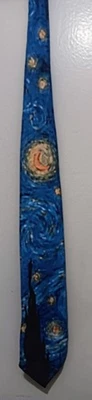 Corbata vintage~Ralph Marlin~ Vincent Van Gogh~ "Noche estrellada" Foto 1 de 3