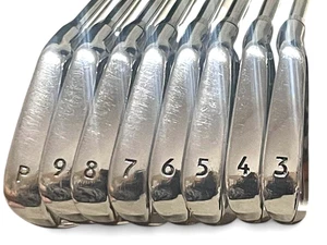 NIKE Muscle Back Iron Set 3-PW Right Handed Dynamic Gold Steel Flex S 8pc Set - Picture 1 of 5