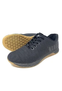 Nobull Womens Sz 8.5 M Trainers Shoes Black Gum Sole Sneaker Lace up Superfabric - Picture 1 of 9