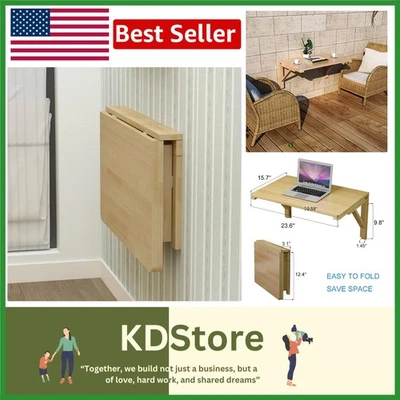 SpaceSaver Wall-Mounted Folding Table for Small Spaces - Image 1 of 4