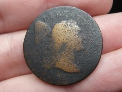 1796 Flowing Hair Liberty Cap Large Cent Penny- About Good Details - Image 1 of 4