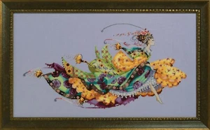 Mirabilia Cross Stitch MD169 Princess Elliana chart+Linen+beads semi kit - Picture 1 of 1