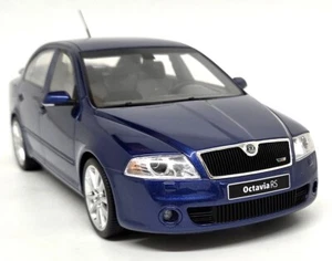 Modellino auto Otto 1/18 Skoda Octavia RS 2.0 TFSI corsa blu metallizzato scala resina '06 - Foto 1 di 8