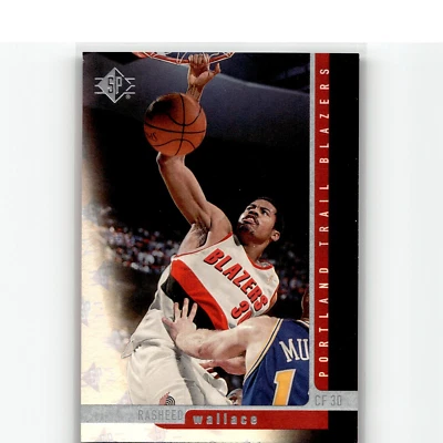 1996-97 SP Upper Deck #94 Rasheed Wallace Portland Trail Blazers - Image 1 of 2