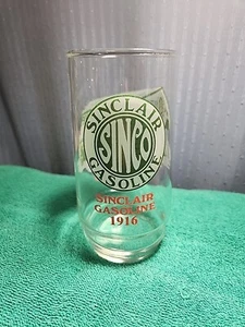 VINTAGE, SINCLAIR GASOLINE DRINKKNG GLASS THROUGH THE YEARS Sinco 1916 - Picture 1 of 4