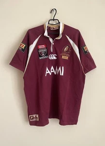 Queensland State Of Origin Vintage Jersey 2000s Rugby Shirt Canterbury Size 2XL - Picture 1 of 10