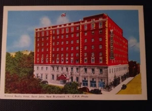 Saint John New Brunswick CPR photo Postcard Admiral Beatty Hotel - Picture 1 of 2