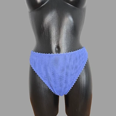 Ravage Lingerie exklusiver String blau hinten Flammenmuster Gr. 40 *Luxus Rar - Bild 1 von 4