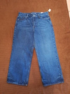 Old Navy Extra High Rise Damen 14 Jeans Wide Leg Medium Wash Neu Mit Etikett - Bild 1 von 20