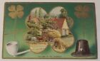 St Patrick's Day "Land of the Shamrock" postcard farm scene vintage 1910