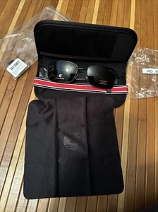 Carrera Polarized Rectangle w/ Memory Metal Temples Matte Black Gray - Picture 1 of 17