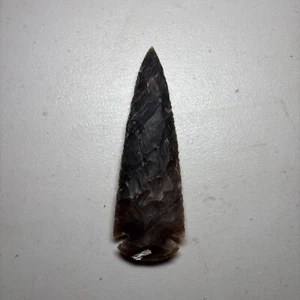 5 1/4in. Indian Arrowhead Replica Made From Flint. - Picture 1 of 4