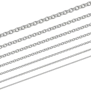 ANKERKETTE Rund 925 STERLING SILBER Kette Collier Halskette Damen Herren KINDER - Bild 1 von 11