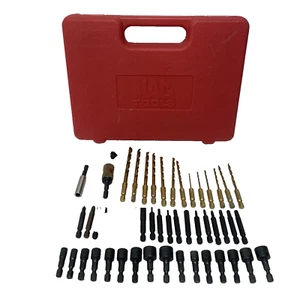 MAC Tools 52pc Drill Bit Set 1/4" Hex Quick-Disconnect - QCS37520A – SEE FLAWS - Picture 1 of 23