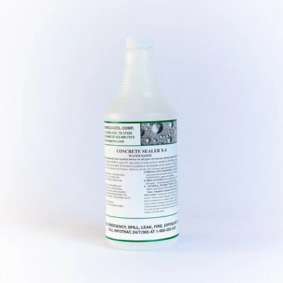 STONE TECHNOLOGIES CORP. Gloss Finish Concrete Sealer X-4 for kitchen countertops counter top 1 Quart