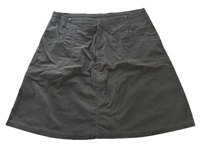 Falda Kuhl Mujer 12 Gris Vala Línea A Carga Mezcla Algodón Senderismo Aire Libre Damas Foto 1 de 4