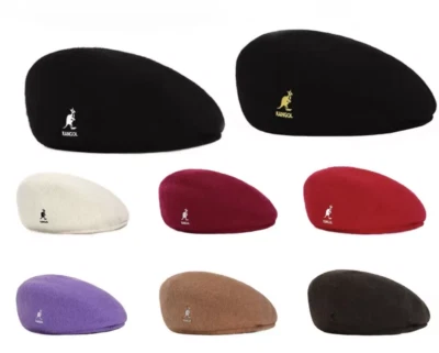 Hot Sale Kangol Winter Wool Warm Newsboy Flat Cap Casual Women Men Beret Hat - Image 1 of 3