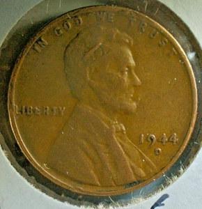 CINCO DE MAYO EVENT BEGINS-U.S. 1944 D WHEATBACK "LAMINATION" ERROR PENNY KM#132 - Picture 1 of 3