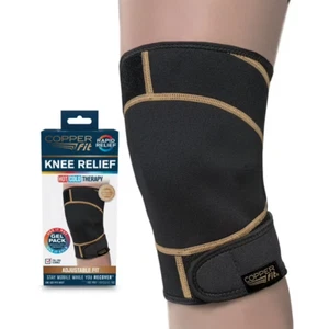 Copper Fit Rapid Relief Knee Hot Cold Therapy Adjustable Wrap One Size Fits Most - Picture 1 of 6