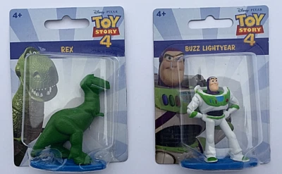Mini figuras Disney Toy Story 4 Buzz Lightyear y Rex - nuevas en caja coleccionables  Foto 1 de 4