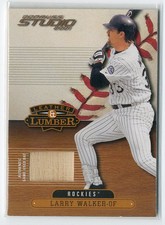 2001 (ROCKIES) Studio Leather and Lumber #LL17 Larry Walker