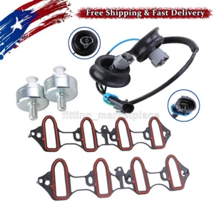 For Chevrolet GMC Knock Sensor With Harness Intake Manifold Gasket Kit 12601822 - Picture 1 of 10