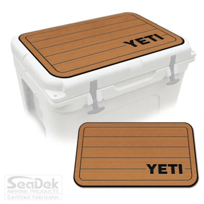 SeaDek Pad Top fits YETI Tundra Cooler - Marine EVA Mat - T/B - YETI TeakRight