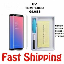 For Samsung S7Edge S8 S9 S10+ UV-Glue Full Edge to Edge Screen Protector Glass