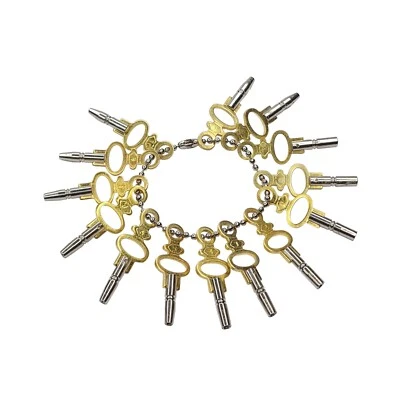 Set of 14 Pocket Watch Key for Winding & Setting Size 00-12 - Antique Vintage - Image 1 of 2